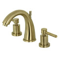 Kingston Brass 8" Widespread Bathroom Faucet, Brushed Brass KS2967DL